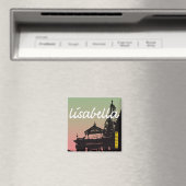 cool pastel Italiaans stadssilhouet Magneet (Insitu (Vaatwasser))