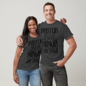 Cool Pastor Ninja Gift Grappige Christelijke Kerk T-shirt (Unisex)