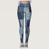 Cool Patchwork Denim Leggings (Voorkant)