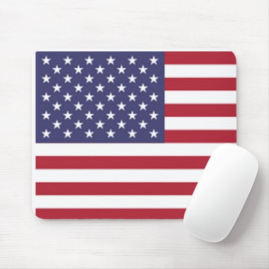 Cool Patriotic American Custom US Flag Design Muismat (Met muis)