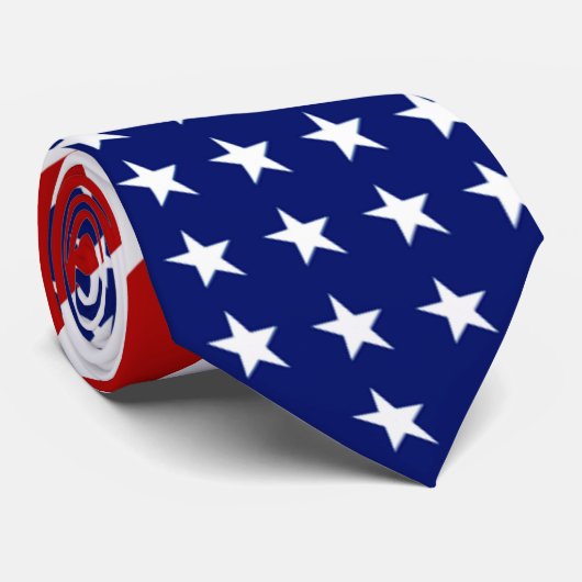 Cool Patriotic American Flag Stropdas (Opgerold)