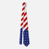 Cool Patriotic American Flag Stropdas (Achterkant)