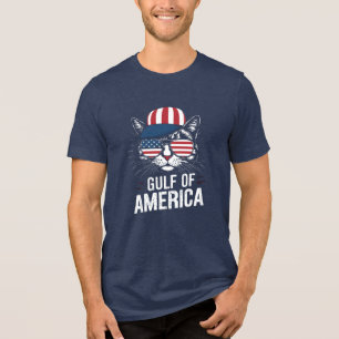 Cool Patriotic Cat T-Shirt VS Vlag Pet & Zonnebril