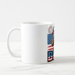 Cool Patriotic Eagle Bruh Design Koffiemok