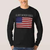 Cool Patriotic Glory doet nooit flauwvallen en Ame T-shirt (Voorkant)