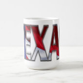 Cool Patriotic Texas en de Amerikaanse vlag Koffiemok (Center)