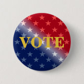 Cool Patriottic STETE Voter Voter Button (Voorkant)