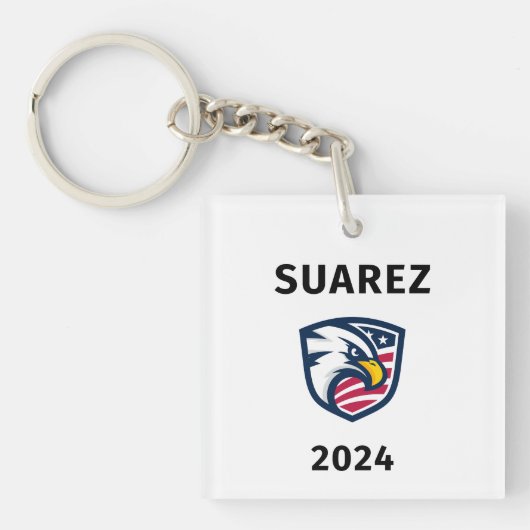 Cool Patriottisch Francis Suarez 2024 Sleutelhange Sleutelhanger (Voorkant)