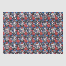 Cool Patriottische Barnyard Dieren Tissuepapier