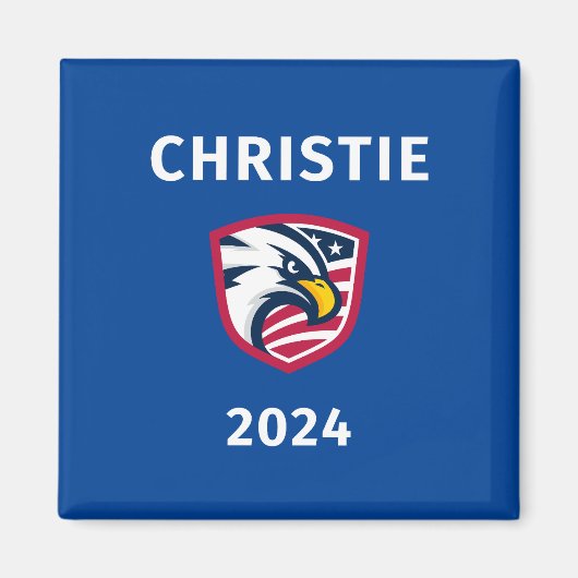 Cool Patriottische Chris Christie 2024 Verkiezings Magneet (Voorkant)