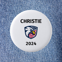 Cool Patriottische Chris Christie 2024 Verkiezings Ronde Button 5,7 Cm