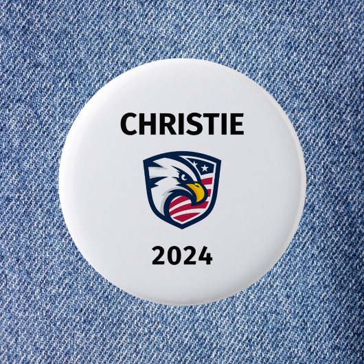 Cool Patriottische Chris Christie 2024 Verkiezings Ronde Button 5,7 Cm
