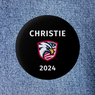Cool Patriottische Chris Christie 2024 Verkiezings Ronde Button 5,7 Cm