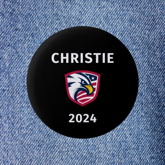 Cool Patriottische Chris Christie 2024 Verkiezings Ronde Button 5,7 Cm
