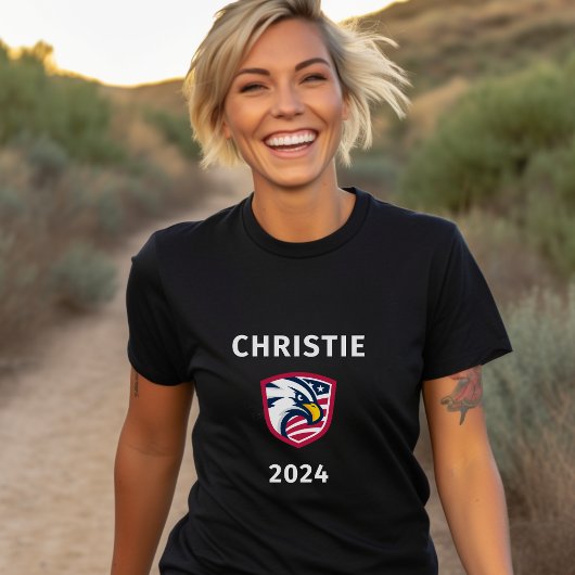 Cool Patriottische Chris Christie 2024 Verkiezings T-shirt