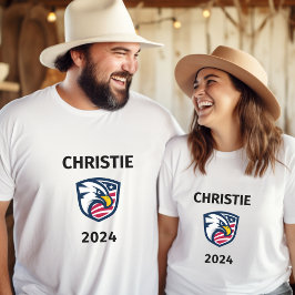 Cool Patriottische Chris Christie 2024 Verkiezings T-shirt