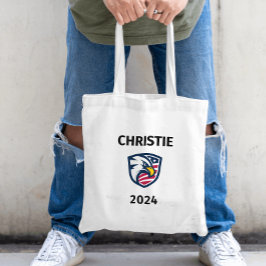 Cool Patriottische Chris Christie 2024 Verkiezings Tote Bag