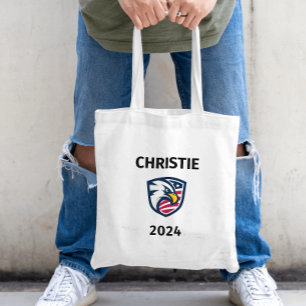 Cool Patriottische Chris Christie 2024 Verkiezings Tote Bag