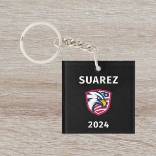 Cool Patriottische Francis Suarez 2024 Verkiezings Sleutelhanger