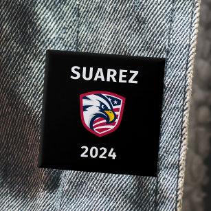 Cool Patriottische Francis Suarez 2024 Verkiezings Vierkante Button 5,1 Cm