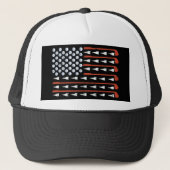 Cool Patriottische Golf liefhebbers Trucker Pet (Voorkant)