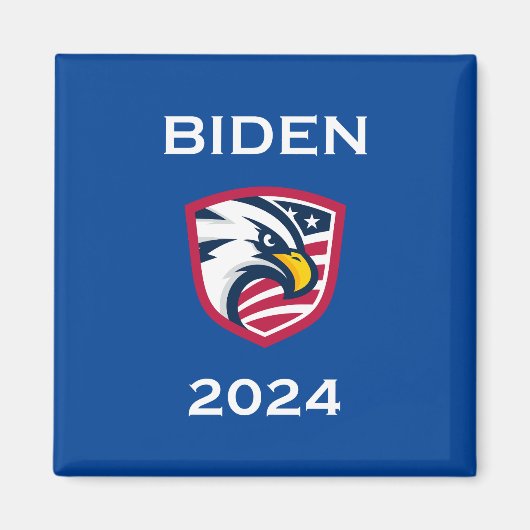 Cool Patriottische Joe Biden 2024 Verkiezing Eagle Magneet (Voorkant)