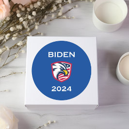 Cool Patriottische Joe Biden 2024 Verkiezing Eagle Ronde Sticker