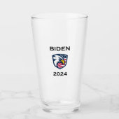 Cool Patriottische Joe Biden 2024 Verkiezingsadela Glas (Voorkant)