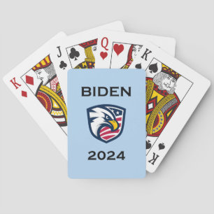 Cool Patriottische Joe Biden 2024 Verkiezingsadela Pokerkaarten
