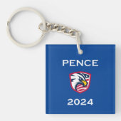 Cool Patriottische Mike Pence 2024 Verkiezing Eagl Sleutelhanger (Voorkant)