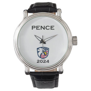 Cool Patriottische Mike Pence 2024 Verkiezingsadel Horloge