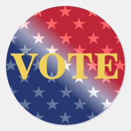 Cool Patriottische Stemmen Voter Campagne Custom Ronde Sticker