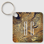Cool patroon unieke tekst sleutelhanger (Voorkant)