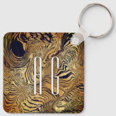 Cool patroon unieke tekst sleutelhanger (Achterkant)