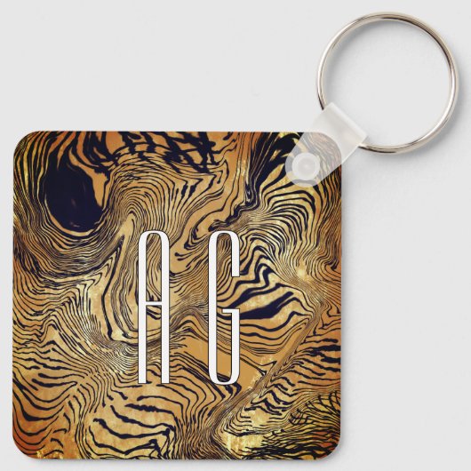 Cool patroon unieke tekst  sleutelhanger (Achterkant)