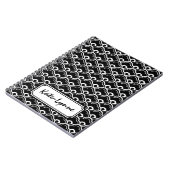 Cool Pattern Black en White Personalized Notitieboek (Linkerzijde)