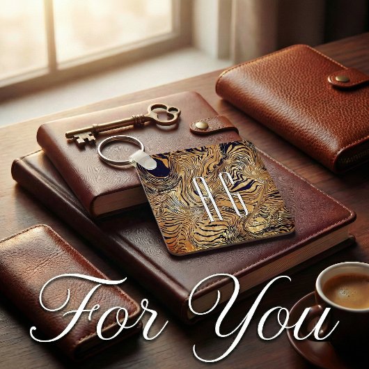 Cool pattern unique text  sleutelhanger