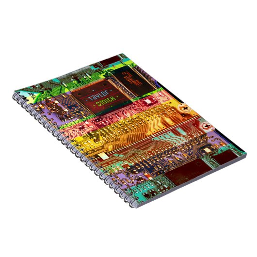 Cool PCB Electronic Computer Tech Printed Circuit Notitieboek (Rechterzijde)