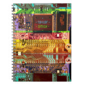 Cool PCB Electronic Computer Tech Printed Circuit Notitieboek (Voorkant)