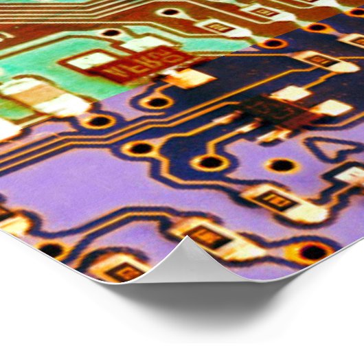 Cool PCB Electronic Computer Tech Printed Circuit Poster (Hoek)