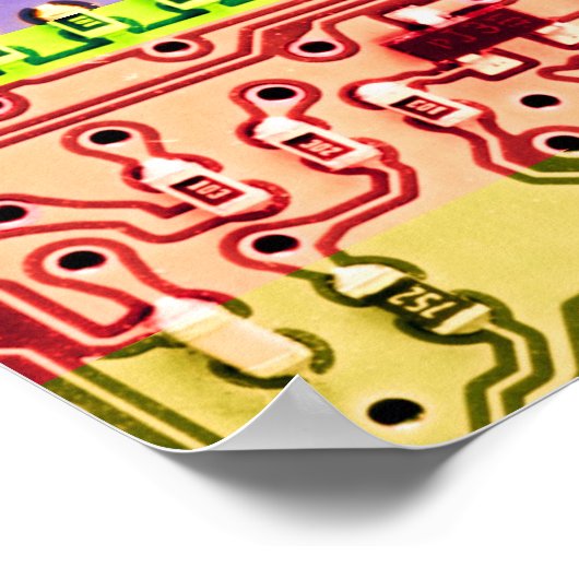 Cool PCB Electronic Computer Tech Printed Circuit Poster (Hoek)