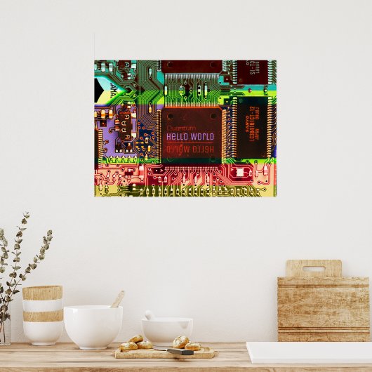 Cool PCB Electronic Computer Tech Printed Circuit Poster (Keuken)