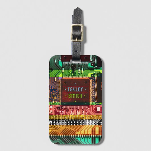 Cool PCB Elektronische Computertechnologie Printpl Bagagelabel (Voorkant (verticaal))