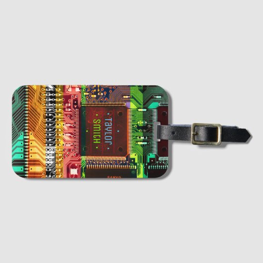 Cool PCB Elektronische Computertechnologie Printpl Bagagelabel (Voorkant (horizontaal))