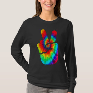 Cool Peace Hand Tie Dye Voor Jongens En Meisjes T-shirt