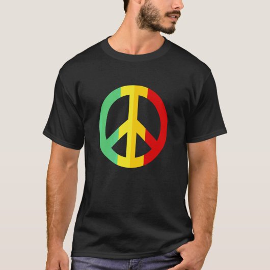 Cool Peace Sign Equality Freedom Hippie T-shirt (Voorkant)