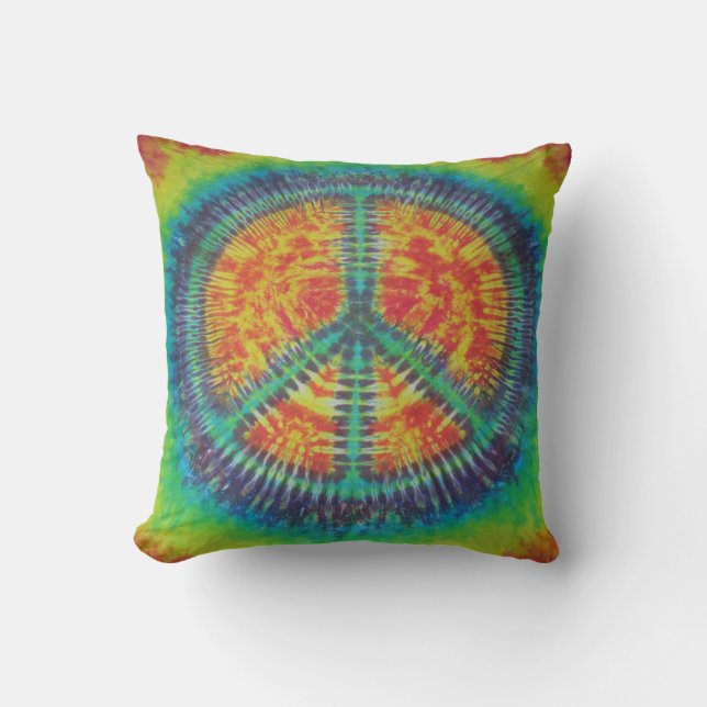 Cool Peace Tie Tie Dye American MoJo Kussen (Voorkant)