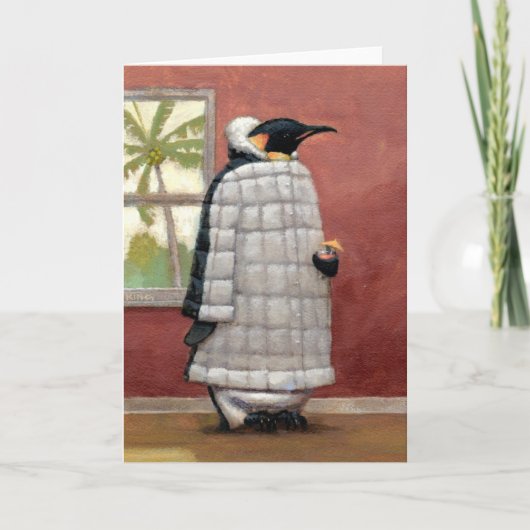 Cool Penguin briefkaart (Voorkant)