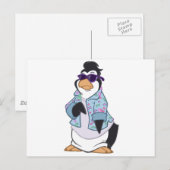 Cool Penguin Briefkaart (Voorkant / Achterkant)