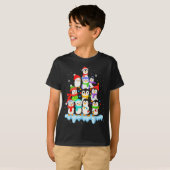 Cool Penguin Christmas Pajamas Shirt Boys, Penguin (Voorkant volledig)